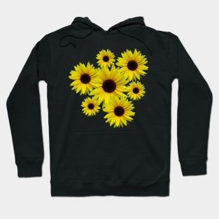 blooming sunflowers sunflower bloom flowers bunch Hoodie